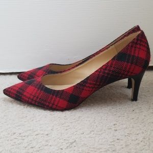 Talbots Size 9 Tartan Plaid Heels